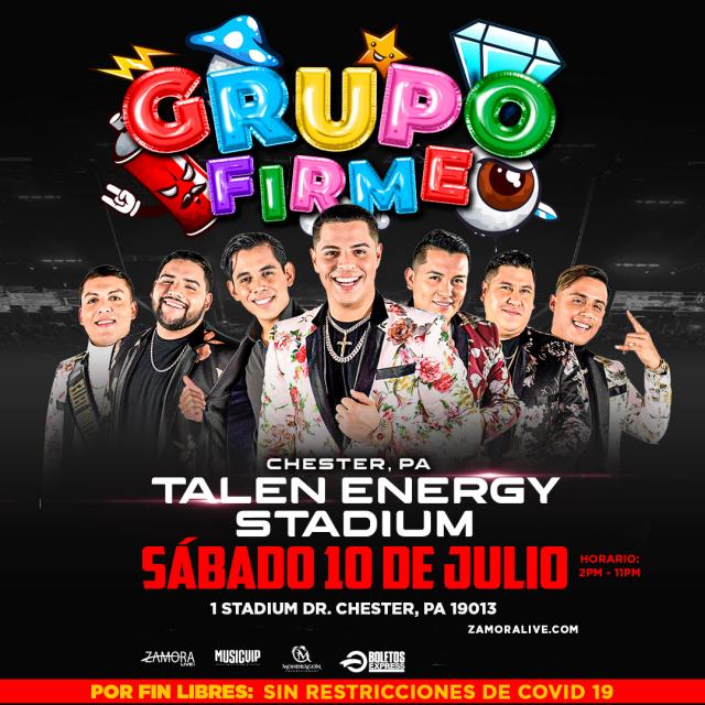 GRUPO FIRME Tickets Plaza Entertainment Inc